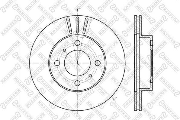 Тормозной диск Stellox. Артикул 6020-3021V-SX