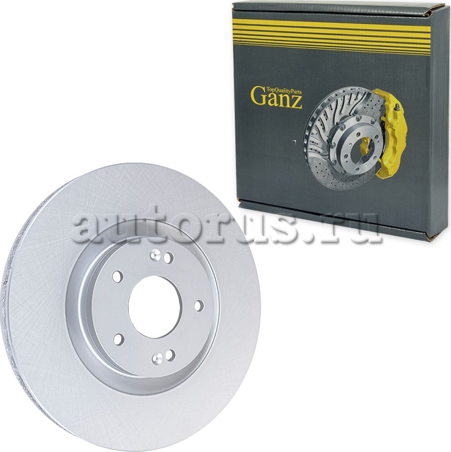 Диск тормозной передний с покрытием HYUNDAI Santa Fe 20 (Ganz). Артикул GIJ10141