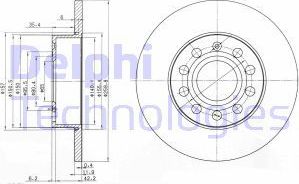 Тормозной диск Delphi. Артикул BG3890C