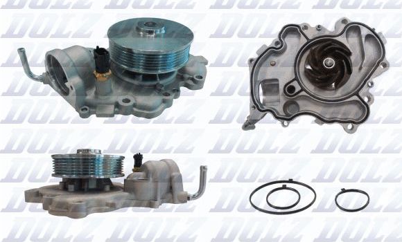 Помпа (водяной насос) Dolz для Jeep Grand Cherokee IV (WK2) 2011-2026. Артикул J209