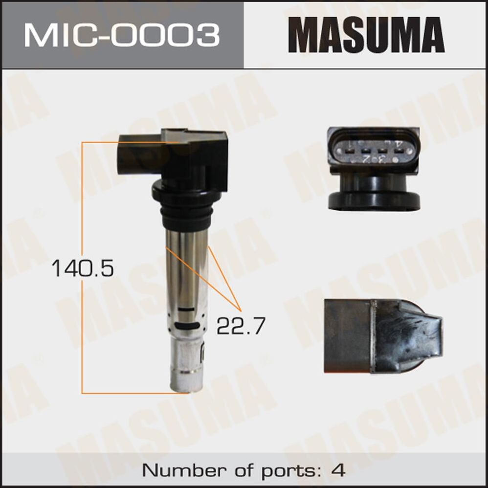 Катушка зажигания Masuma. Артикул MIC-0003