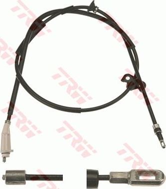 Трос ручника (тросик ручного тормоза) TRW задний правый/левый для Volvo S80 I 1998-2008. Артикул GCH541