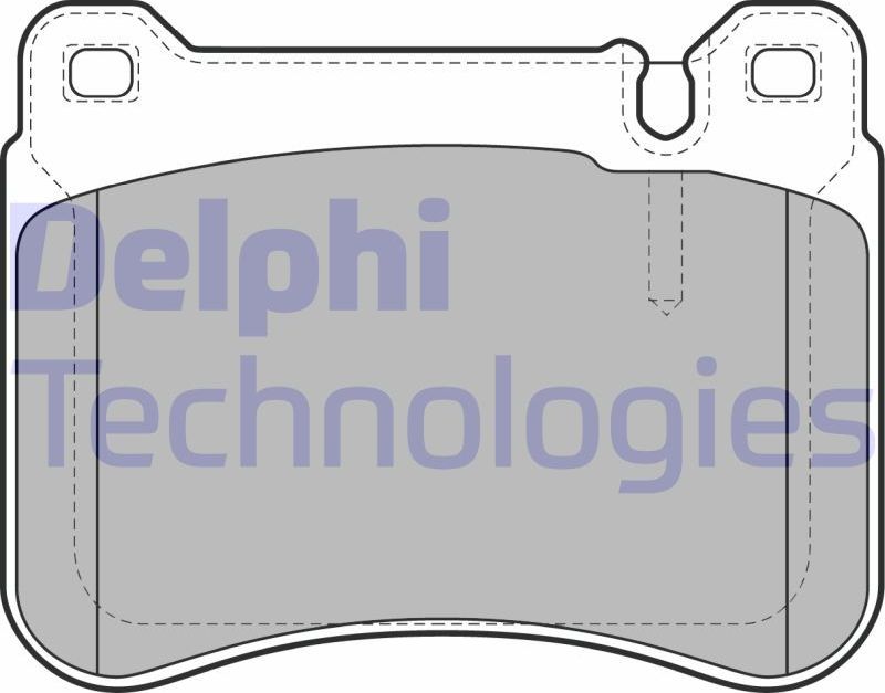 Тормозные колодки Delphi (Low-Metallic). Артикул LP1979