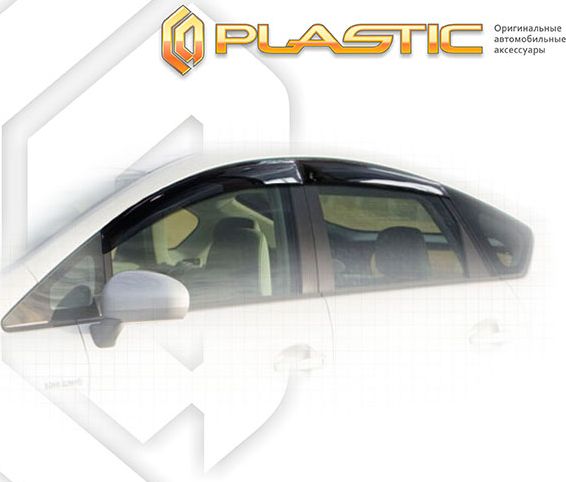 Дефлекторы СА Пластик для окон (Classic полупрозрачный) Toyota Prius III 2009-2015. Артикул 2010030309620