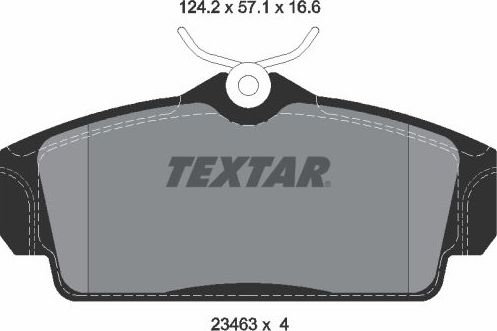 Тормозные колодки Textar Q+. Артикул 2346302