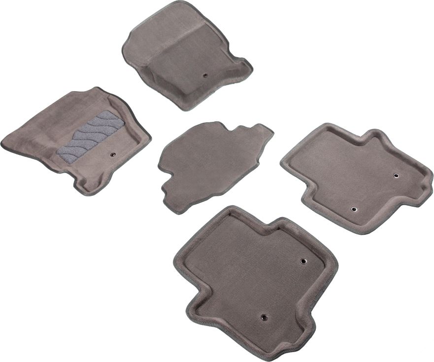 Коврики текстильные 3D Seintex для салона Land Rover Discovery IV 2009-2016 Серые. Артикул 84124