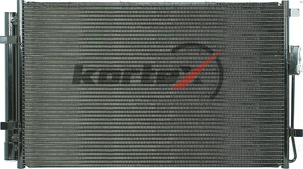 Радиатор кондиционера с ресивером (Kortex). Артикул KRD2160