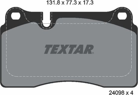 Тормозные колодки Textar. Артикул 2409801
