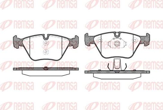 Тормозные колодки Remsa. Артикул 0963.00