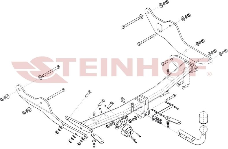 Фаркоп Steinhof для Hyundai Staria 2022-2026. Артикул H-292