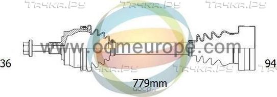 18-212900 полуось прав Golf-V 1.4 MКПП (ODM). Артикул 18212900