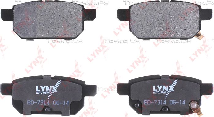 Тормозные колодки LYNXauto задние для Suzuki Swift V 2017-2026. Артикул BD-7314