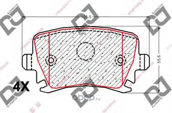Колодки тормозные (DJ Parts). Артикул BP1863