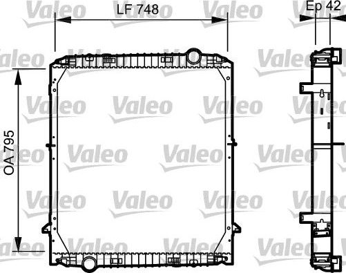 Радиатор охлаждения двигателя Valeo New Orignal Part для IVECO EuroTech 1999-2003. Артикул 733486
