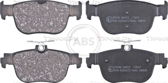 Тормозные колодки ABS задние для Skoda Octavia A8 2019-2026. Артикул 35330