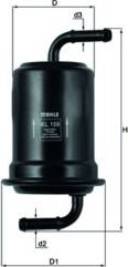 Топливный фильтр Mahle-Knecht. Артикул KL 159