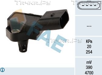 Датчик абсолютного давления (ДАД, MAP) FAE для Volkswagen Polo IV 2001-2010. Артикул 15037