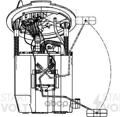 Бензонасос (топливный насос) StartVOLT для Mercedes-Benz E-Класс V (W213, S213, C238) 2016-2026. Артикул SFM 1507