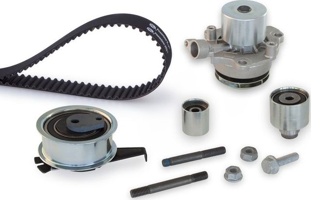 Помпа (водяной насос) с комплектом ремня ГРМ Gates PowerGrip® для MAN TGE 2017-2026. Артикул KP15678XS