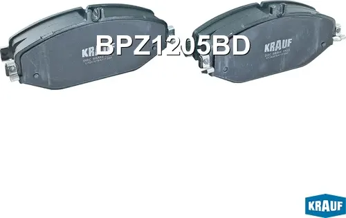 Колодки тормозные дисковые (Krauf). Артикул BPZ1205BD