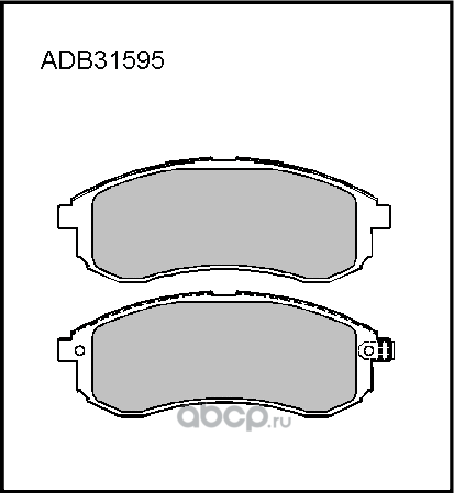 Колодки тормозные (Allied Nippon) Allied Nippon. Артикул ADB31595