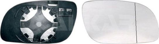 Зеркальное стекло бокового зеркала Alkar правое для Volkswagen Touran I 2003-2009. Артикул 6472104