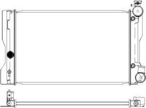 Радиатор охлаждения двигателя Sakura для Toyota Premio II (T26) 2007-2026. Артикул 3461-8534