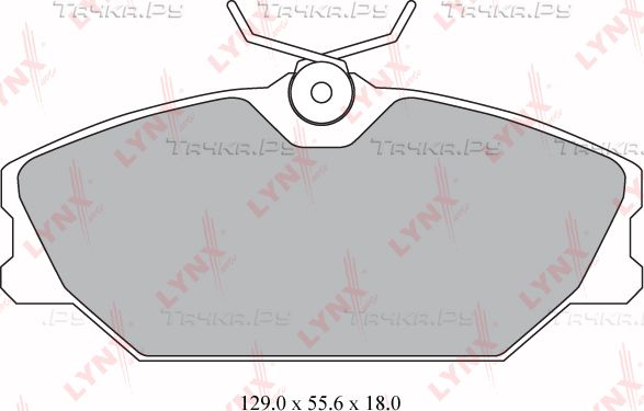 Тормозные колодки LYNXauto передние для Renault Clio II 2000-2013. Артикул BD-6304