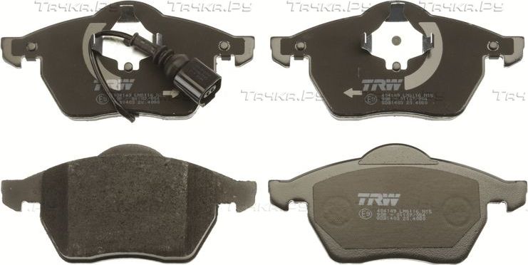 Тормозные колодки TRW COTEC передние для Volkswagen Bora 1998-2013. Артикул GDB1403