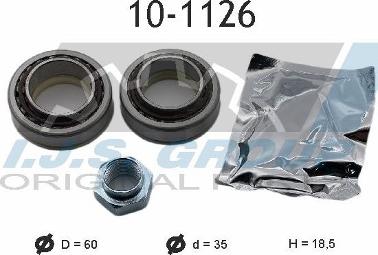 Ступичный подшипник (комплект) IJS Group Technology & Quality передний для Ford Fiesta III 1989-1995. Артикул 10-1126