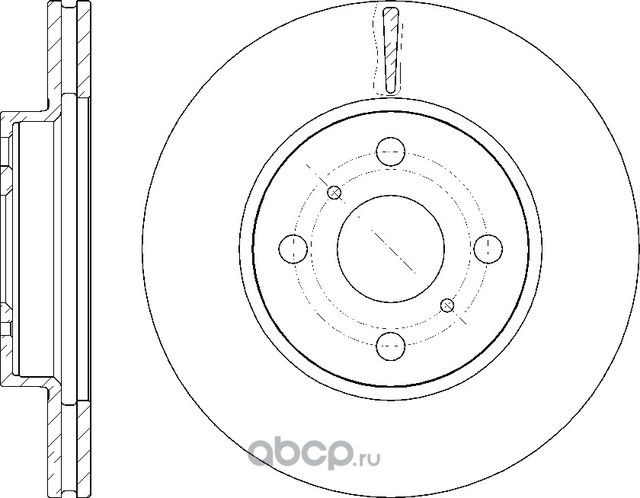 Диск тормозной вентилируемый (G-Brake). Артикул GR20431