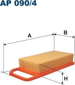 Воздушный фильтр Filtron для Citroen C6 2005-2012. Артикул AP 090/4