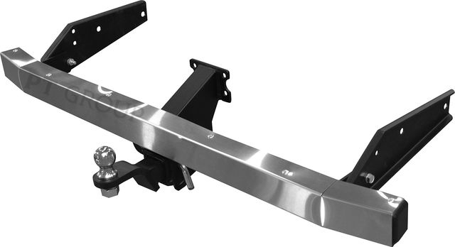 Фаркоп PT Group c накладкой из нержавейки для УАЗ Пикап 2008-2026. Американский квадрат. Артикул UPK-08-991124.00 (UPK-08-991104.22)