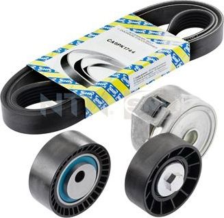 Приводной ремень поликлиновой с роликами (комплект) NTN / SNR. Артикул KA859.15