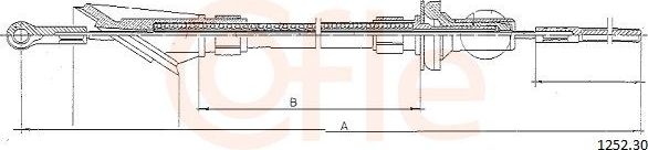 Трос сцепления Cofle. Артикул 1252.30