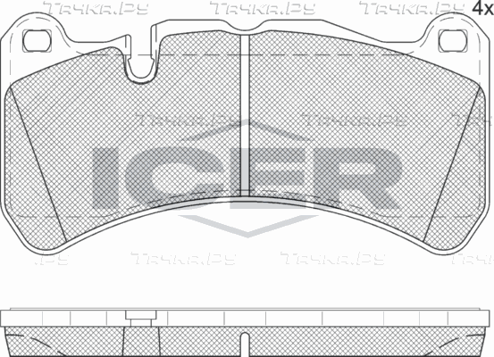 Тормозные колодки Icer. Артикул 182260
