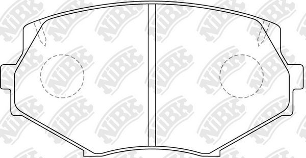 Тормозные колодки NiBK. Артикул PN5364
