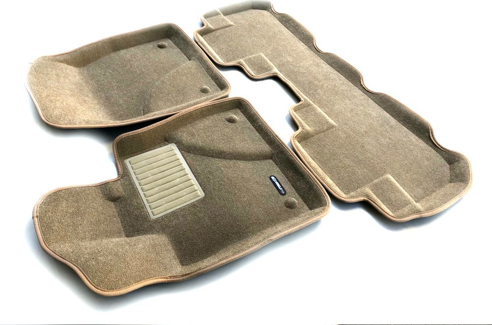 Коврики текстильные Euromat 3D Business для салона Lexus RX IV 2015-2022 Бежевые. Артикул EMC3D-003212T