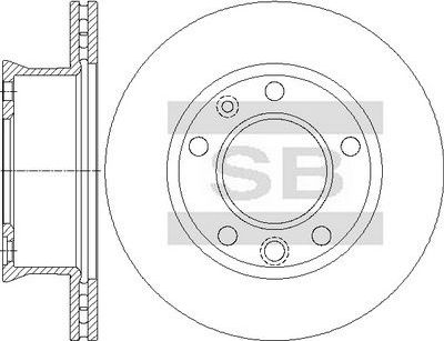 Тормозной диск Sangsin Hi-Q. Артикул SD5715