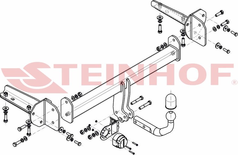 Фаркоп Steinhof для Subaru Levorg 2015-2026. Артикул S-414