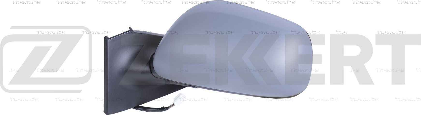 Зеркало боковое (в сборе) Zekkert левое для Toyota Yaris II 2005-2012. Артикул SP-4122