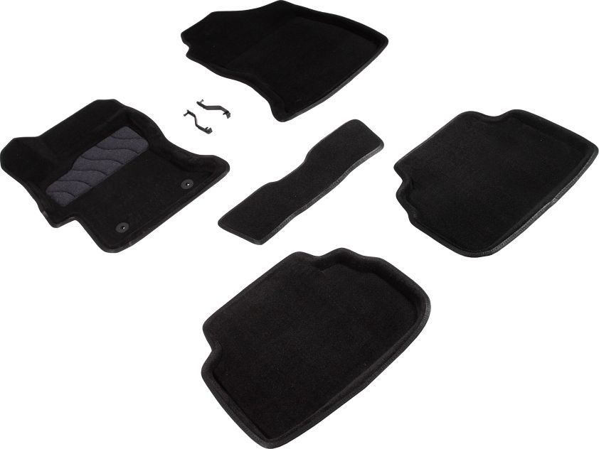 Комплект ковриков 3D Seintex для салона Subaru XV II 2017-2026 ЧЕРНЫЙ. Артикул 93004