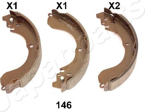 Тормозные колодки Japanparts задние для Dodge Caliber I 2006-2013. Артикул GF-146AF