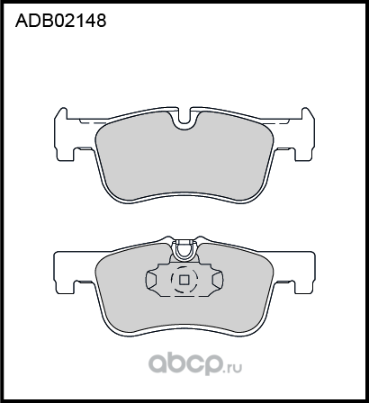 Колодки тормозные дисковые (Allied Nippon). Артикул ADB02148
