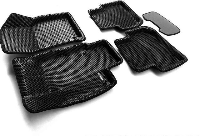 Коврики Euromat 3D EVA (укороченные) для салона Volkswagen Tiguan II 2016-2026. Артикул EM3DEVA-005420