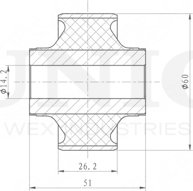 Сайлентблок рычага подвески (Unio). Артикул RMP-20414