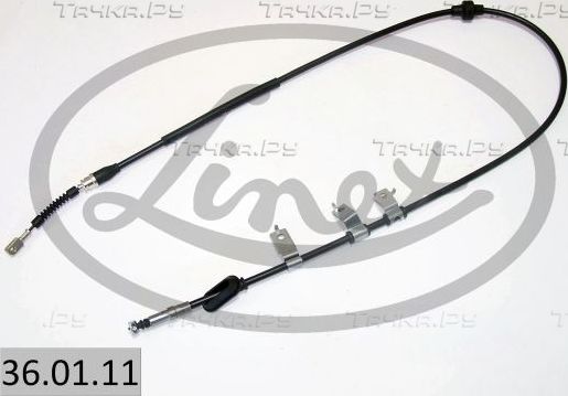 Трос ручника (тросик ручного тормоза) Linex. Артикул 36.01.11