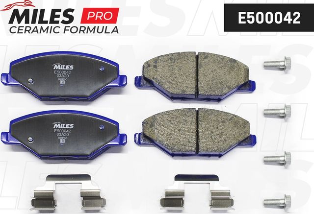 Тормозные колодки Miles (Керамика). Артикул E500042