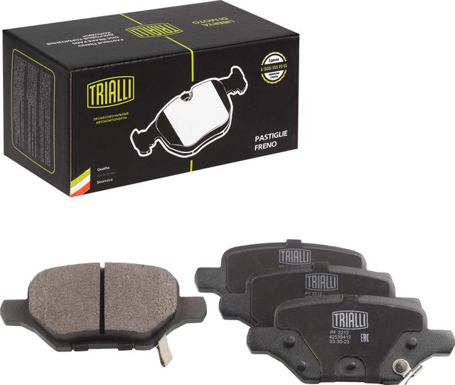 Тормозные колодки Trialli (Low-Metallic) задние для Opel Mokka I 2012-2026. Артикул PF 2212