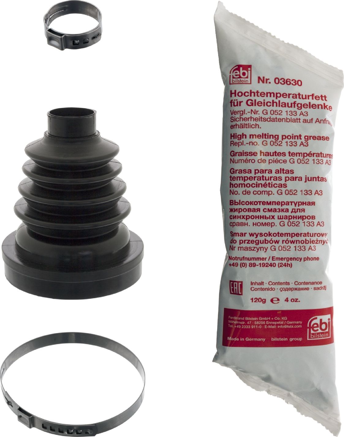 Пыльник ШРУСа внутренний Febi Bilstein передний левый для Renault Kangoo II 2008-2026. Артикул 100195